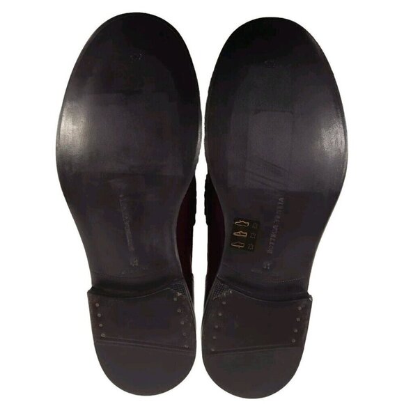 Bottega Veneta Varenne Leather Loafers with Buckle 41 8 Mens Barolo Wine New - Picture 7 of 13